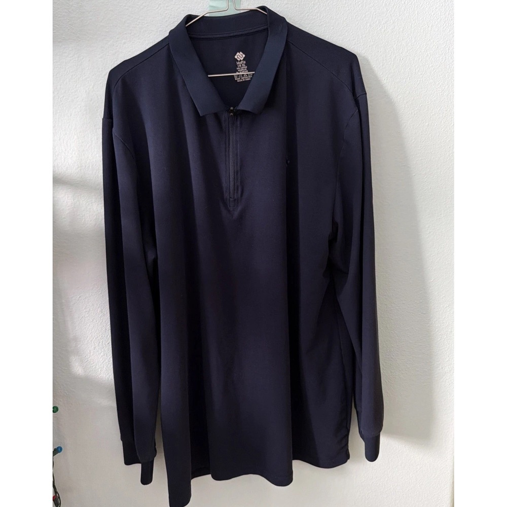Cool Comfort Mofiz Golf Polo Long Sleeve Blue XL Breathable Athletic